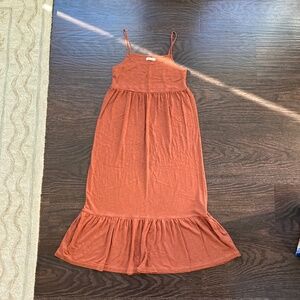 Madewell Ruffle Hem Maxi Dress, Small